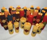 Točené farebné ( medzistienkové) sviečky - rôz